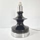 Vintage 1960 lamp in ceramic & silver aluminium