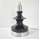 Vintage 1960 lamp in ceramic & silver aluminium