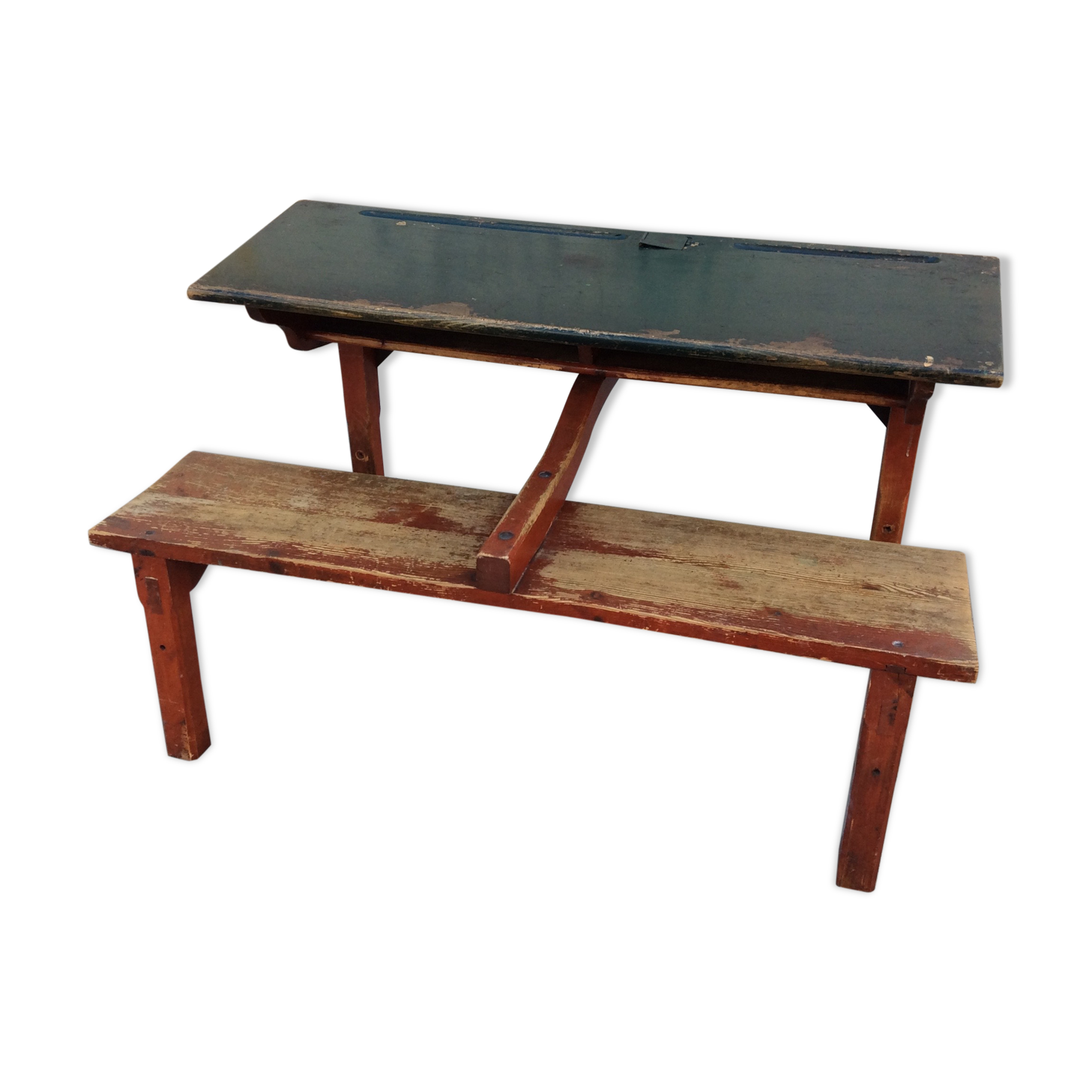 vintage desk mid-century Schoolboy's office