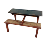 Pupitre vintage mid-century bureau d'écolier