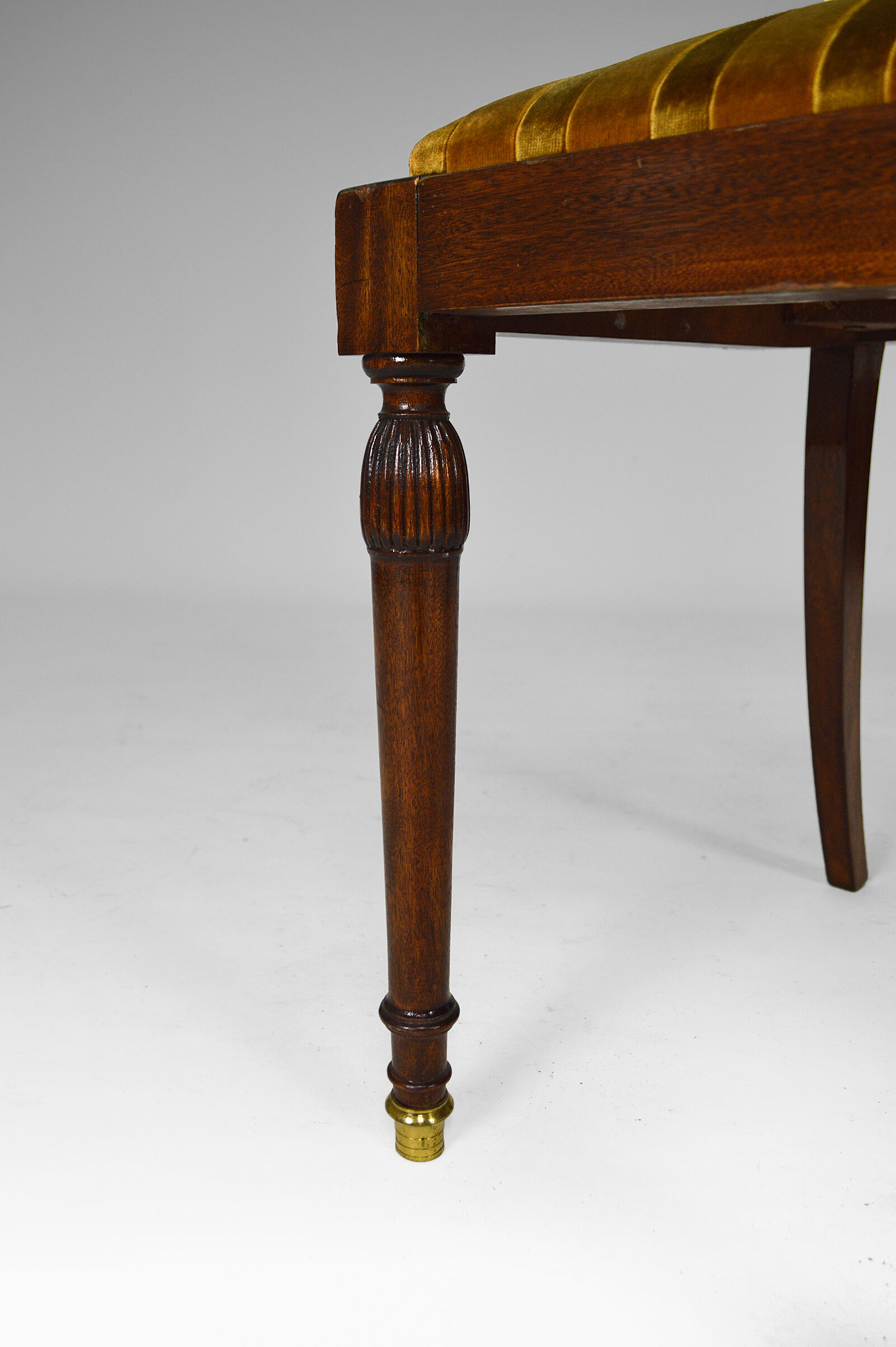 Set of 6 regency style chairs in mahogany, 19th