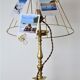 Golden metal lamp base