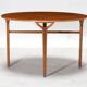 Circular coffee table by Peter Hvidt and Orla Molgaard-Nielsen, model 6900, edition Fritz Hansen.