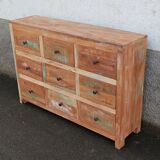 Old wooden chest of drawers 9 drawers