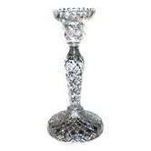 Bougeoir chandelier Diamant en verre pressé moulé de Portieux Vallerysthal