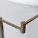 Articulated reading floor lamp from the 80s
