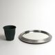 Round mirror to ask grooved stainless on board made in france 50 years