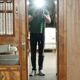 Compactum wardrobe Liberty tiger oak Art Deco style