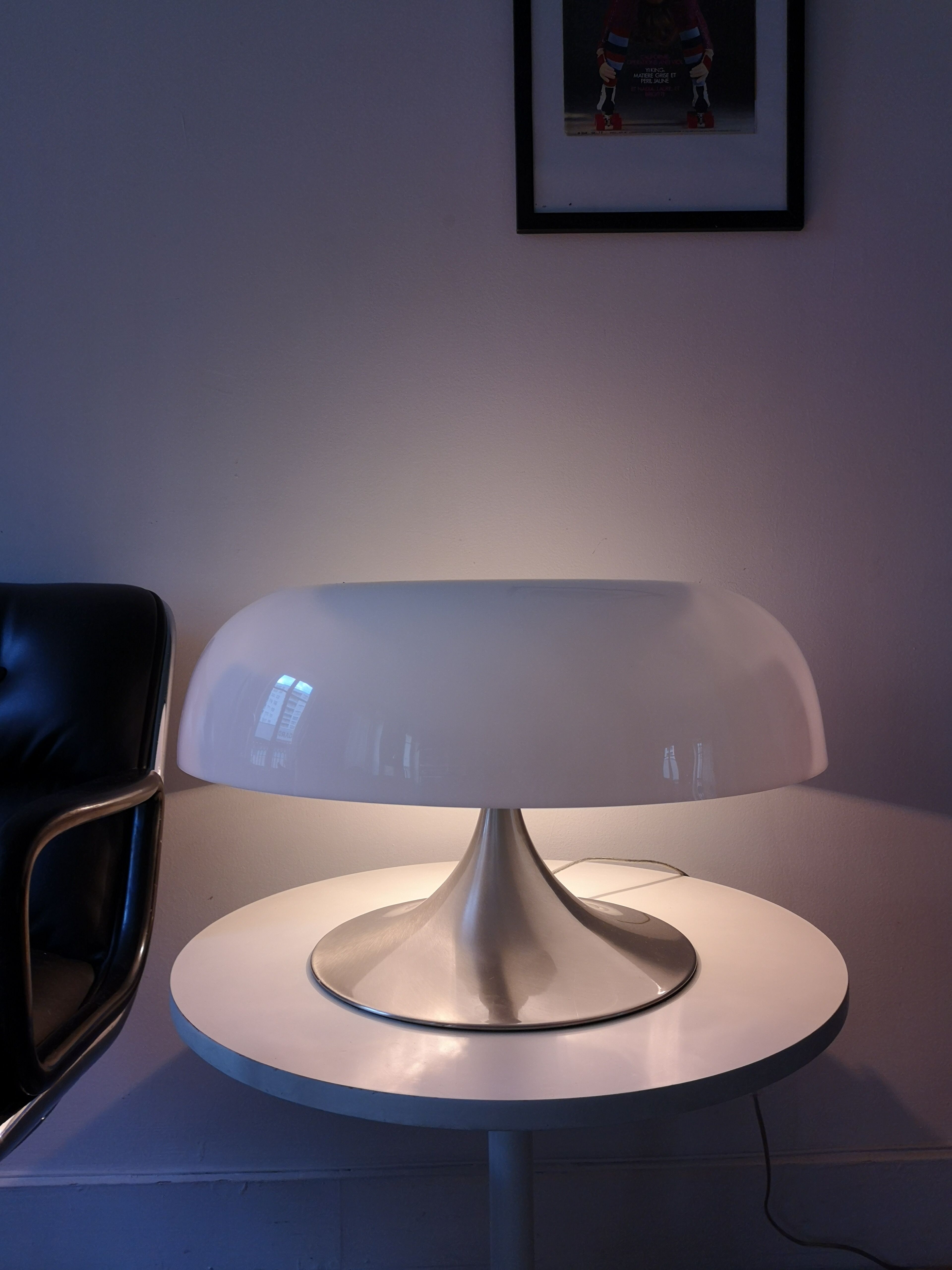 Tulip lamp mushroom chrome, 1960