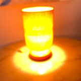 Vintage orange ceramic table lamp 1970