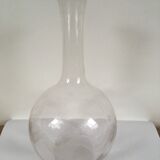 Carafe en verre gravé "étoiles"