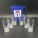 Glass pastis set 51
