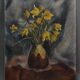Huile sur panneau a corbeau ou cozbeau nature morte au bouquet de fleurs