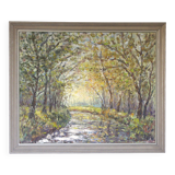 Oil painting on wood