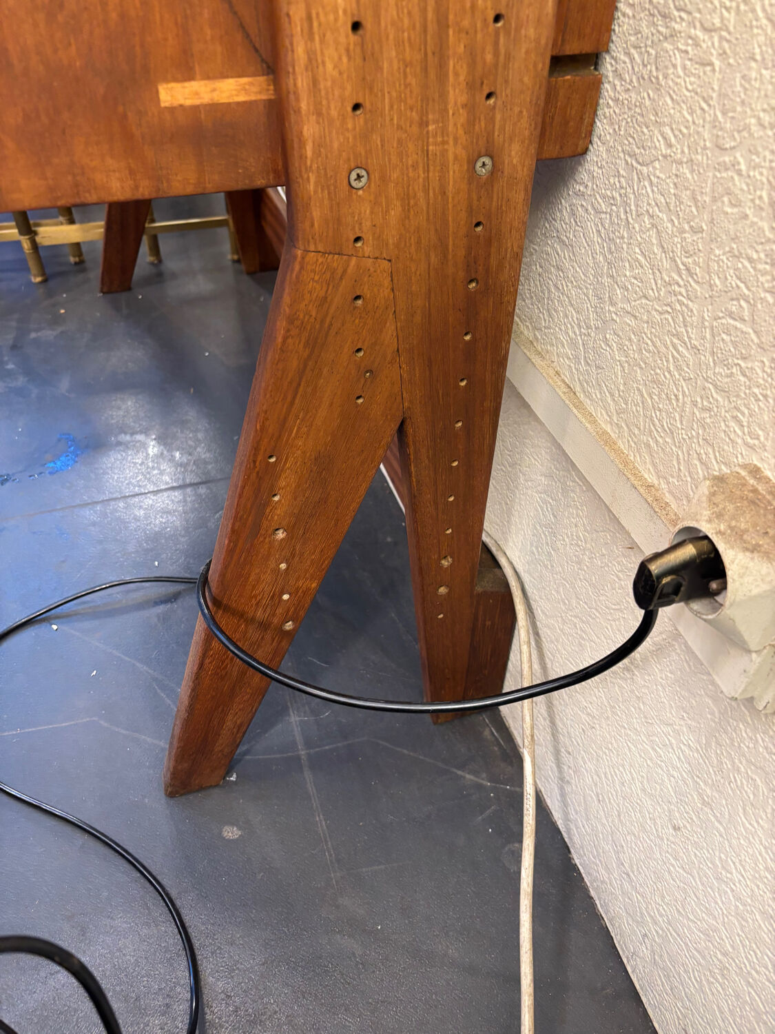 Vintage Scandinavian teak library from the 1960s – design shelf n