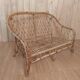 Vintage rattan bench