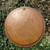 Moroccan tray in oriental pink copper