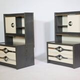 Modernist space age chest of drawers sideboard cabinet, 70s
