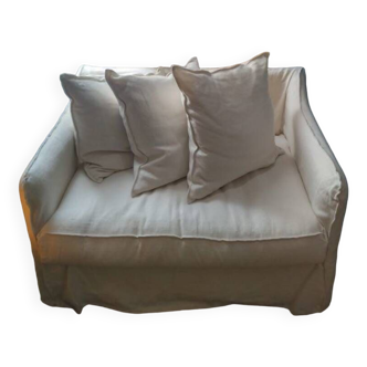 XL armchair linen cover