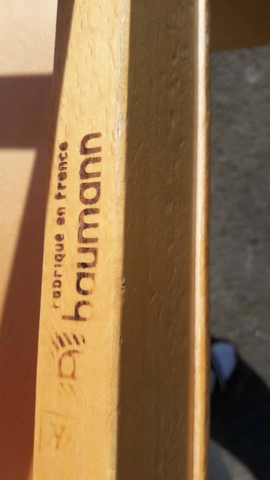 Set of 4 BAUMANN chairs, series K, late 80s to early 90s.