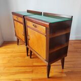 Paire de tables de chevet Italienne de 1950