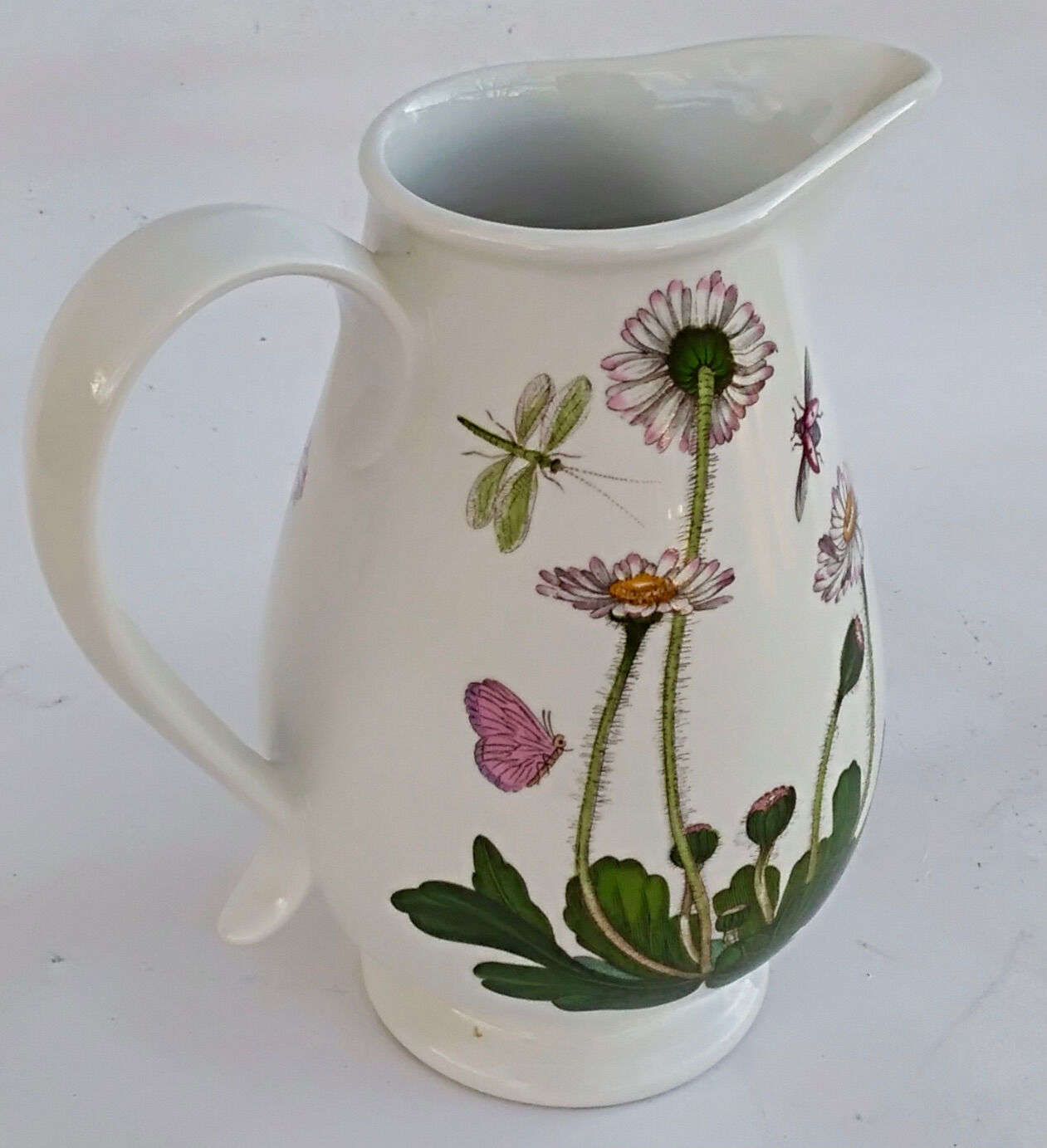 pitcher earthenware Portmeirion made in England décor Botanic Garden
