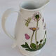 pitcher earthenware Portmeirion made in England décor Botanic Garden