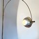 German Postmodern Vintage Brass Arc Floor Lamp with Clamp Rod attributed to Florian Schulz, 1970s