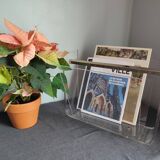 Vintage Roche Bobois plexiglass magazine door