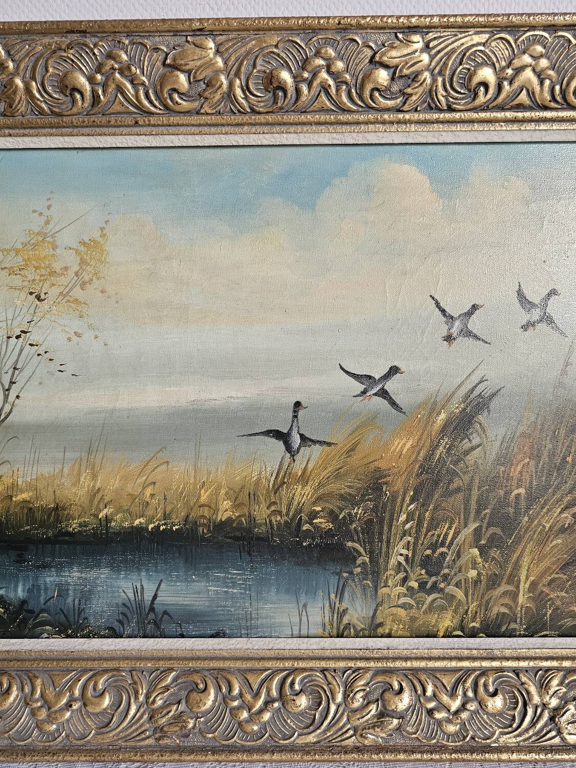 Painting "The Hunt" by Raoul Delbove