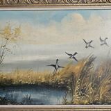 Painting "The Hunt" by Raoul Delbove