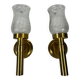 Jean PERZEL (1892 - 1986) Pair of modernist wall lights circa 1960 20th century