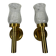 Jean PERZEL (1892 - 1986) Pair of modernist wall lights circa 1960 20th century