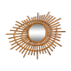 Ancien miroir rotin soleil ORTF vintage