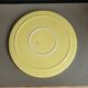 Grand plat en porcelaine jaune estampillé fg val d'or