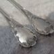2 cold meat forks silver plated metal goldsmith Christofle Marly