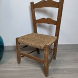 Children's straw country chair