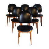 Series of 6 chairs Baumann Pegasus