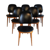 Series of 6 chairs Baumann Pegasus