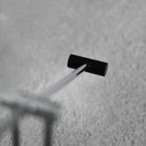 Mid-Century Belgian Modern Minimalist Black Desk Lamp from Massive, 1980s