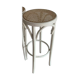 Vintage bistro stool canned white