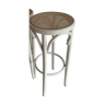 Vintage bistro stool canned white