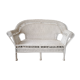 Banquette en rotin blanc
