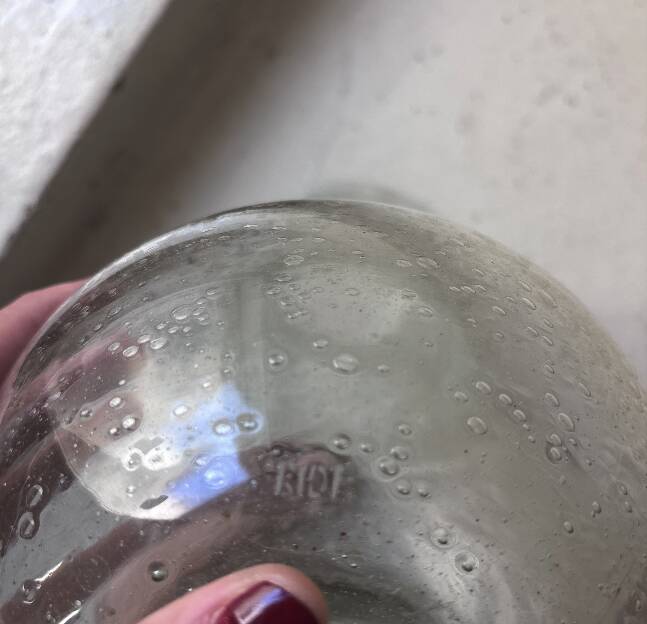 Bubble glass vase from Biot