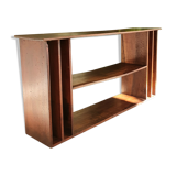 Low antique wooden storage unit