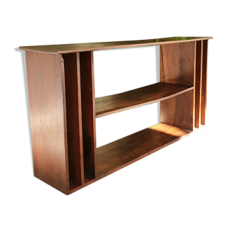 Low antique wooden storage unit