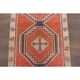 Vintage Turkish Hand-Knotted Wool Cotton Red Runner Rug 100x268