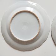 Set of 6 English porcelain dessert plates