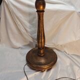 Gilded wooden floor lamp