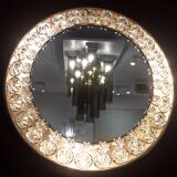 Lighting Mirror from Brass and Resin